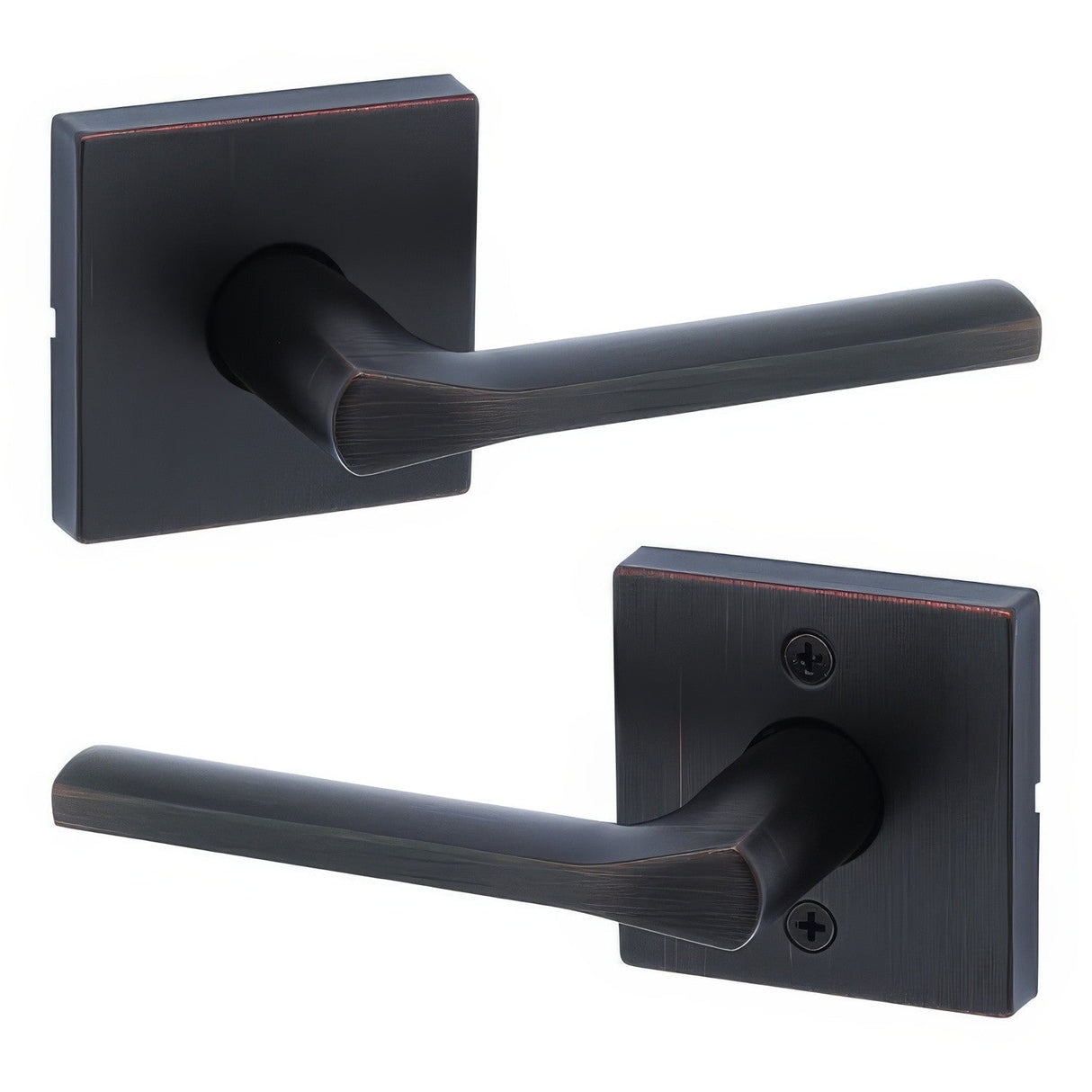 Kwikset 720LSLSQT-11P venetian bronze passage door lever