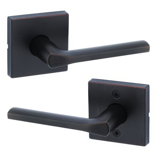Kwikset 720LSLSQT-11P venetian bronze passage door lever