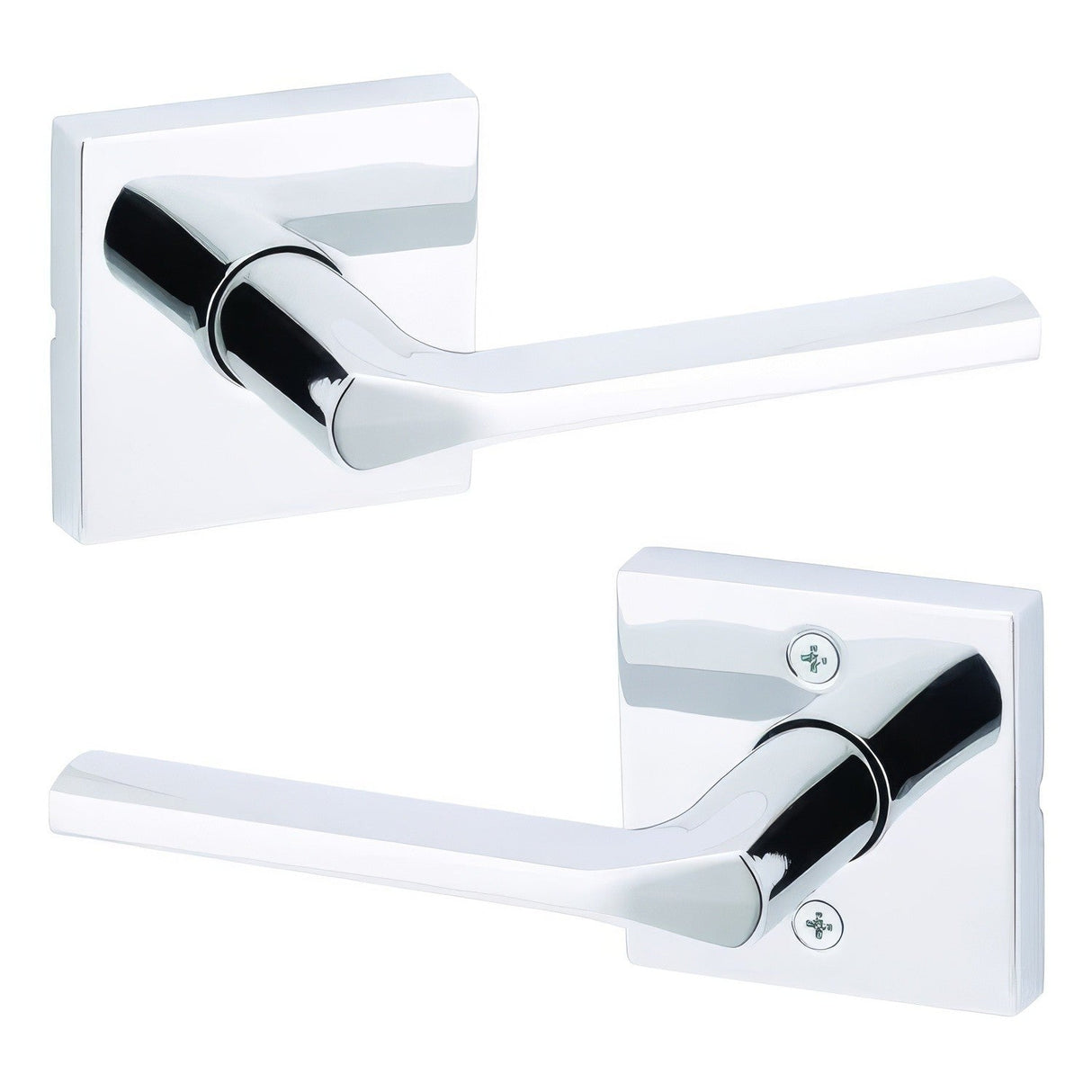Kwikset 720LSLSQT-26 bright chrome passage door lever