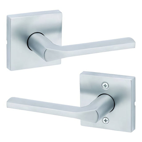 Kwikset 720LSLSQT-26D satin chrome passage door lever