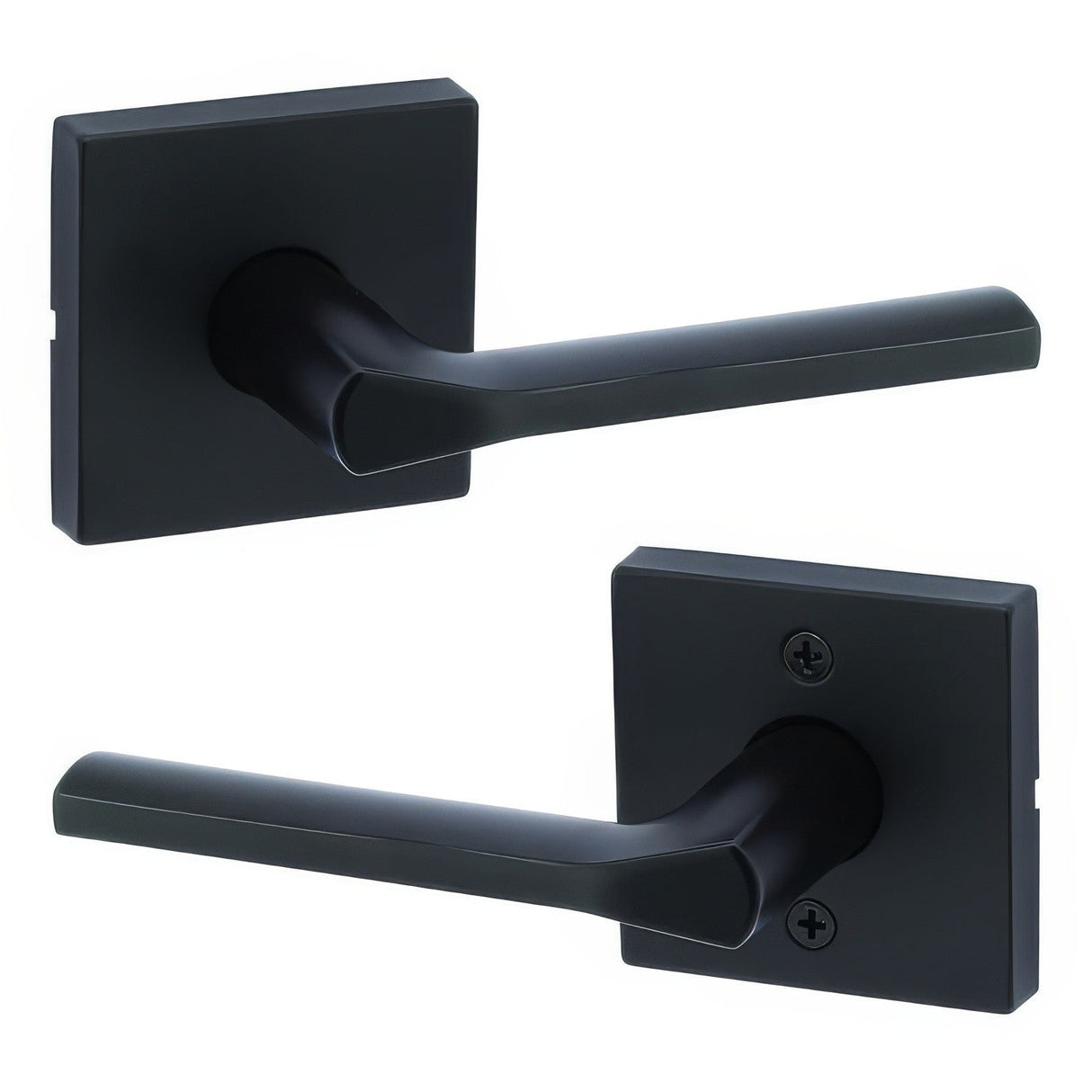 Kwikset 720LSLSQT-514 iron black passage door lever