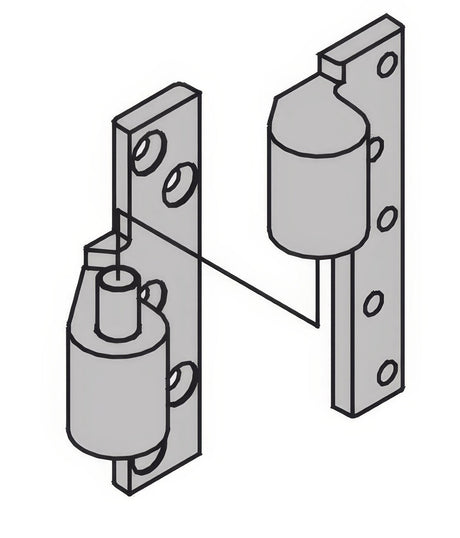 Ives 7215INTSP28LH brass pivot, additional view