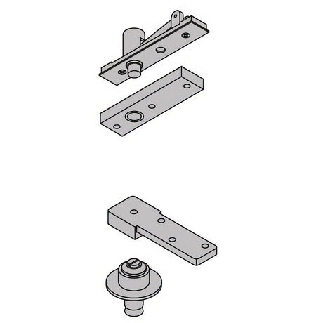 Ives 7253SETSP28 aluminum painted top & bottom pivot