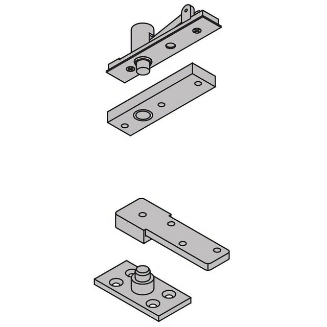 Ives 7255SET26D satin chrome pivot set
