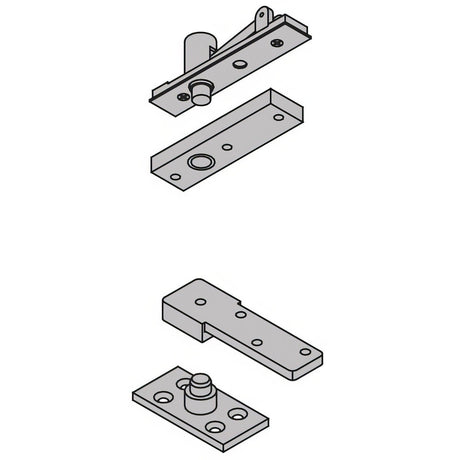 Ives 7255SETSP28 aluminum painted pivot set