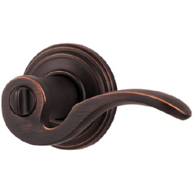 Kwikset 730BRL-15A antique nickel privacy door lever