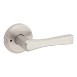 Kwikset 730KAL Katella Lever Privacy Door Lock in Satin Nickel