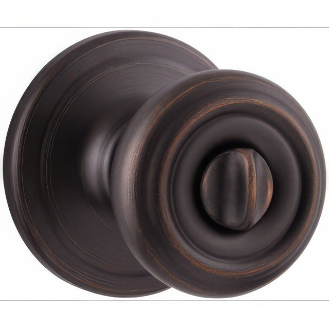Kwikset 730CN-3V1 polished brass privacy door knob