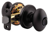 Kwikset 730L-15AGC antique nickel privacy door knob