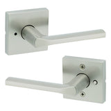 Kwikset 730LSLSQT-15 satin nickel privacy door lever