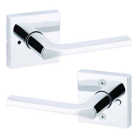 Kwikset 730LSLSQT-26 bright chrome privacy door lever
