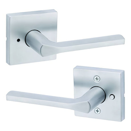 Kwikset 730LSLSQT-26D satin chrome privacy door lever