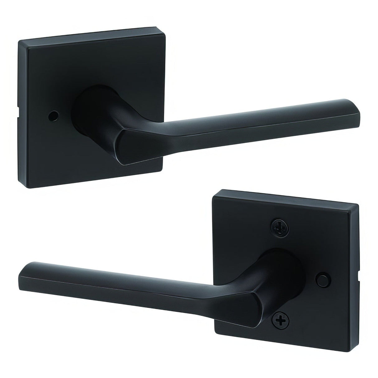 Kwikset 730LSLSQT-514 iron black privacy door lever