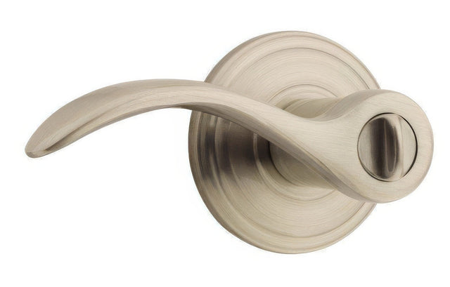 Kwikset 730PML-3 polished brass privacy door lever