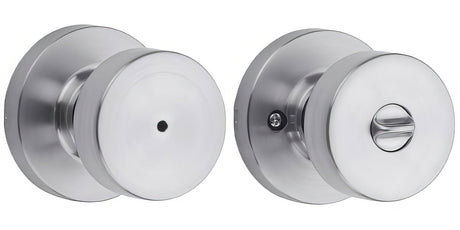 Kwikset 730PSKRDT-26D satin chrome privacy door knob
