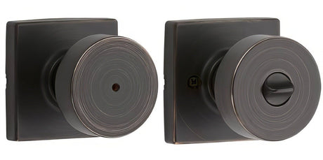 Kwikset 730PSKSQT-11P venetian bronze privacy door knob