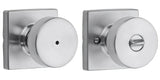 Kwikset 730PSKSQT-26D satin chrome privacy door knob