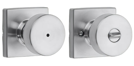 Kwikset 730PSKSQT-26D satin chrome privacy door knob