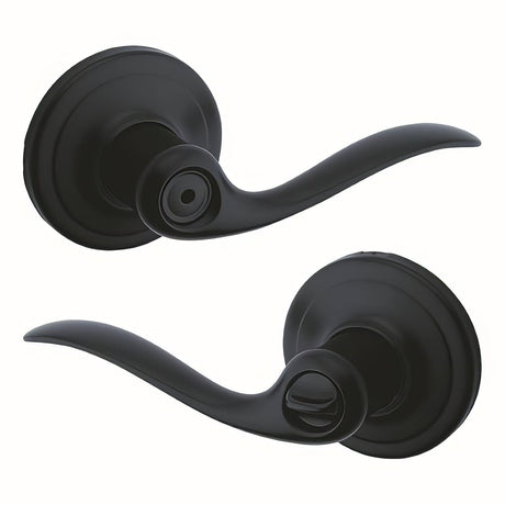 Kwikset 730TNL-514 Tustin privacy privacy door lever in polished brass, additional view