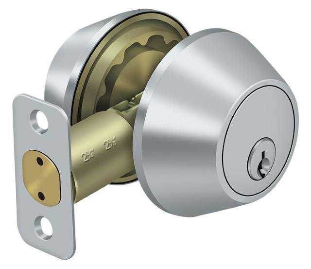 Deltana 7312KA2-26D HD Double Cylinder Deadbolt Brushed Chrome