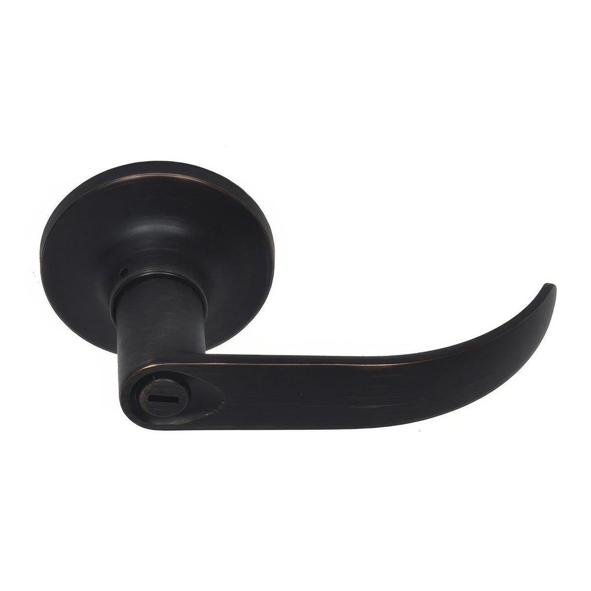 Better Home Products 73211DB Sunset Boulevard Push Button Privacy Door Lever Dark Bronze