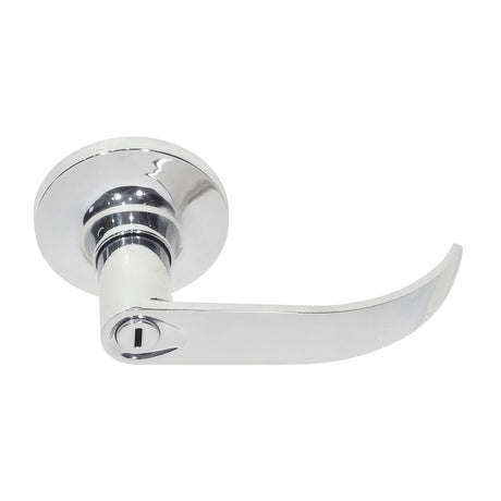 Better Home Products 73288CH Sunset Boulevard Push Button Privacy Door Lever Chrome