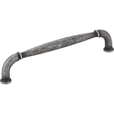 Jeffrey Alexander 737-128SIM distressed antique silver cabinet drawer pull