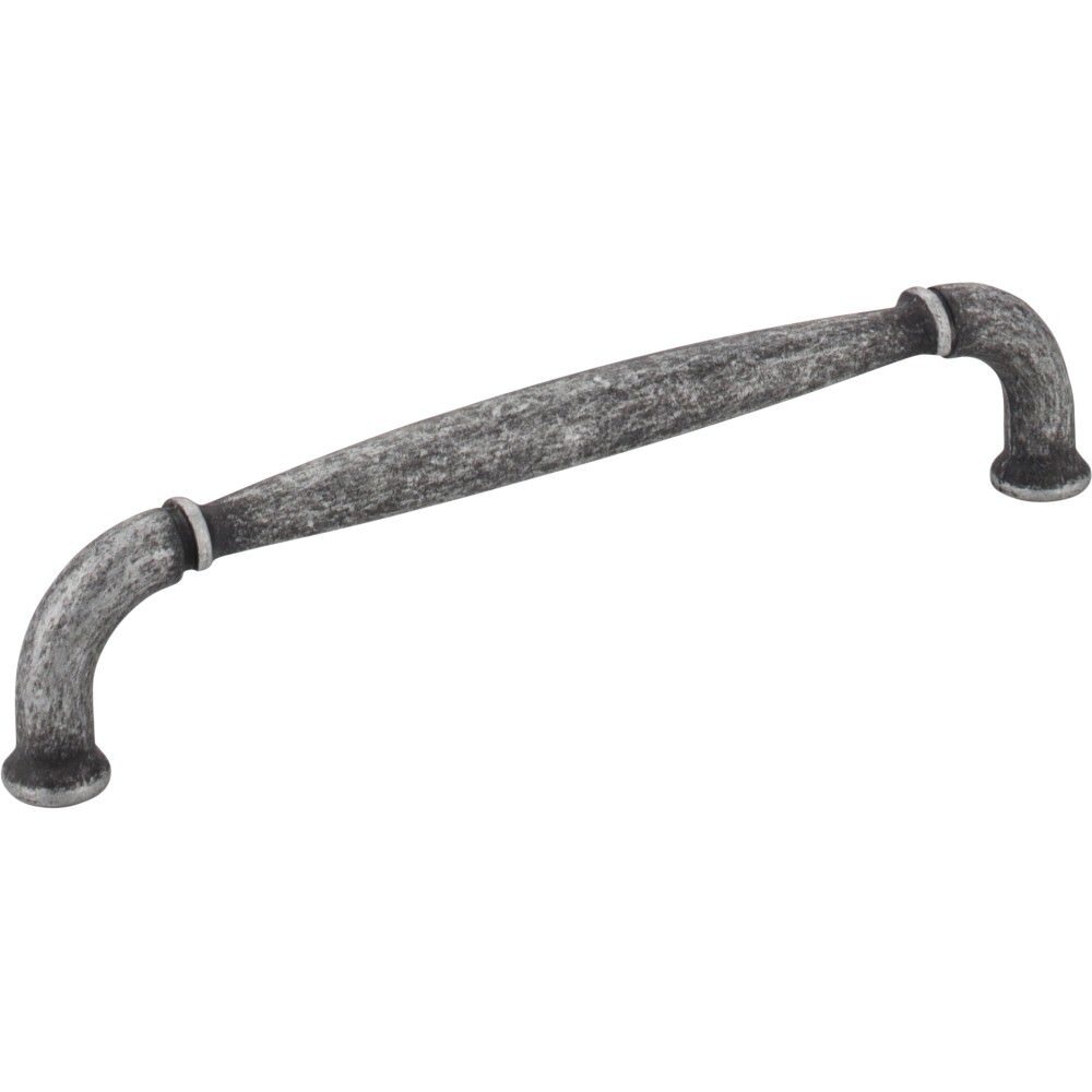 Jeffrey Alexander 737-128SIM distressed antique silver cabinet drawer pull