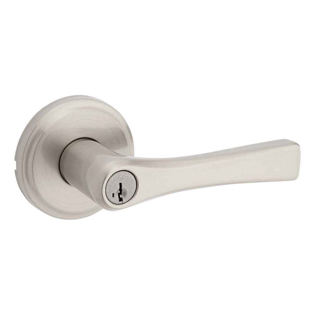 Kwikset 740KAL Katella Lever Entry Door Lock SmartKey in Satin Nickel