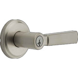 Kwikset 740PHL Perth Lever Entry Door Lock SmartKey in Satin Nickel