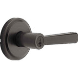 Kwikset 740TDL Trafford Lever Entry Door Lock SmartKey in Venetian Bronze