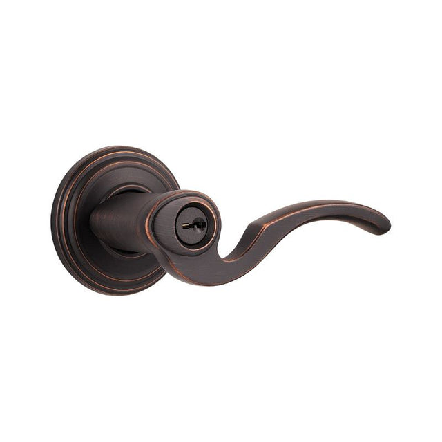 Kwikset 740BRL-11P venetian bronze keyed entry lever