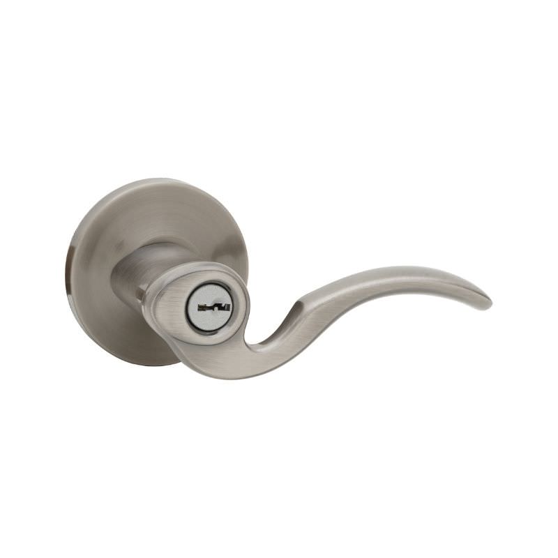 Kwikset 740BRL-501S rustic bronze keyed entry lever