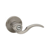 Kwikset 740BRL-501S rustic bronze keyed entry lever