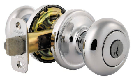 Kwikset 740H-26S Hancock keyed entry door knob, additional view