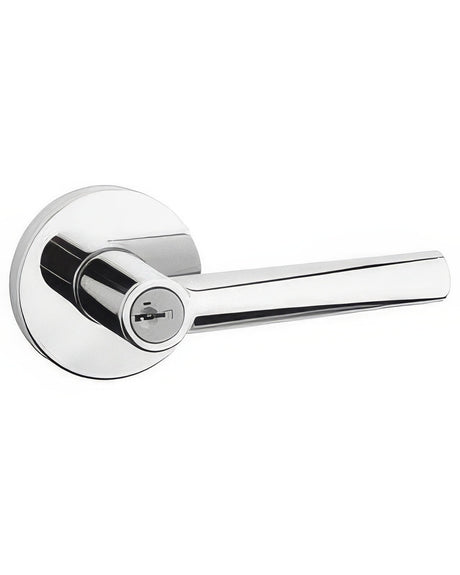 Kwikset 740MILRDT-26S polished chrome passage door lever