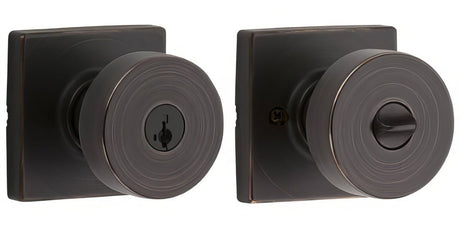 Kwikset 740PSKSQT-11PS venetian bronze keyed entry door knob
