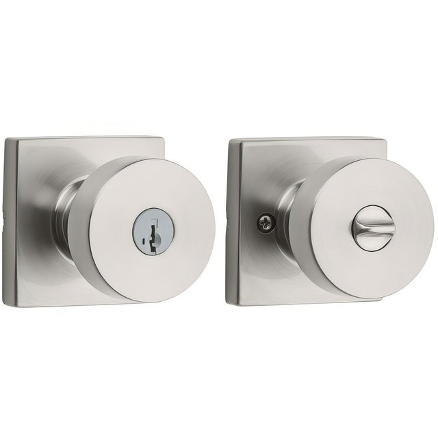 Kwikset 740PSKSQT-15S satin nickel keyed entry door knob