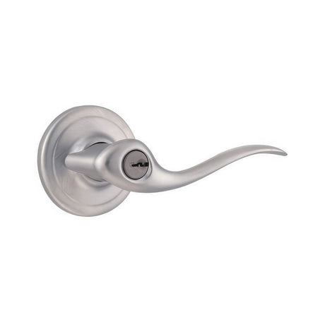 Kwikset 740TNL-15 Tustin keyed entry lever in satin nickel, additional view