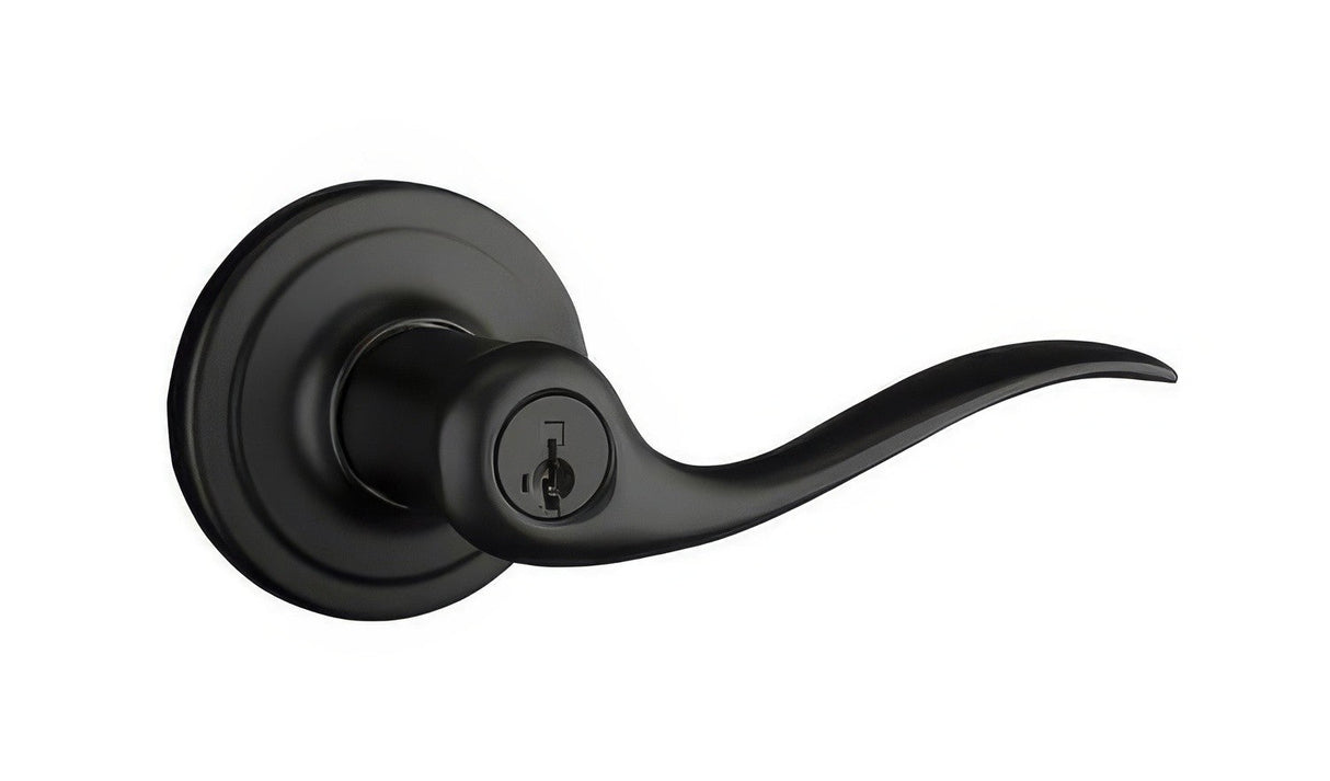 Kwikset 740TNL-514S iron black keyed entry lever