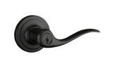 Kwikset 740TNL-514S iron black keyed entry lever
