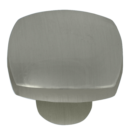 Laurey 74428 744 Aventura 1-1/2" Zinc Square Cabinet Knob Satin Nickel
