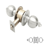 Cal-Royal 7500-32D-CALROYAL satin stainless steel keyed entry door knob