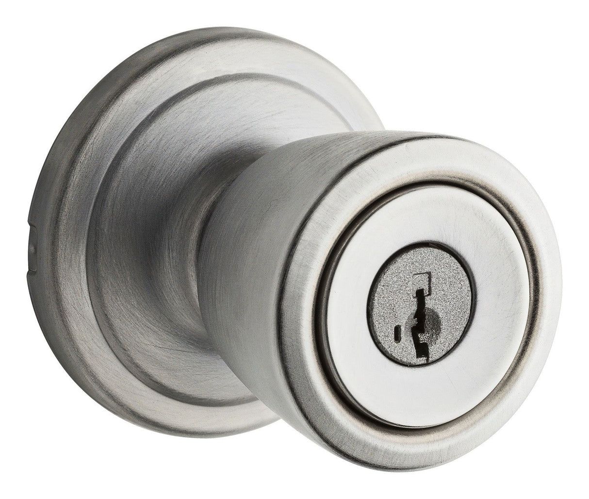Kwikset 750A-3SV1 polished brass keyed storeroom door knob