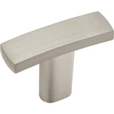 Amerock 6PK37320G10 Valor 1-1/2 inch (38mm) Length Satin Nickel Cabinet Knob - 6 Pack