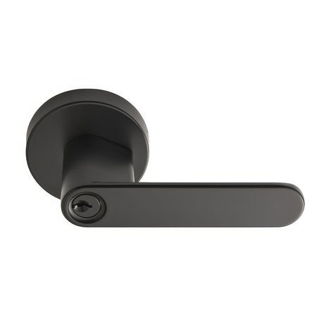Better Home Products 77544BLK matte black keyed entry door lever