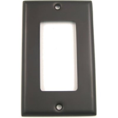 Rusticware 784ORB Builders Hardware switch plate in polished brass, additional view