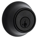 Kwikset 785-514S.STRKP matte black double cylinder deadbolt