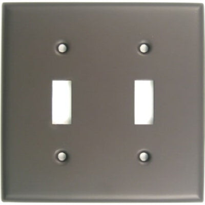Rusticware 785ORB Builders Hardware switch plate in polished brass, additional view