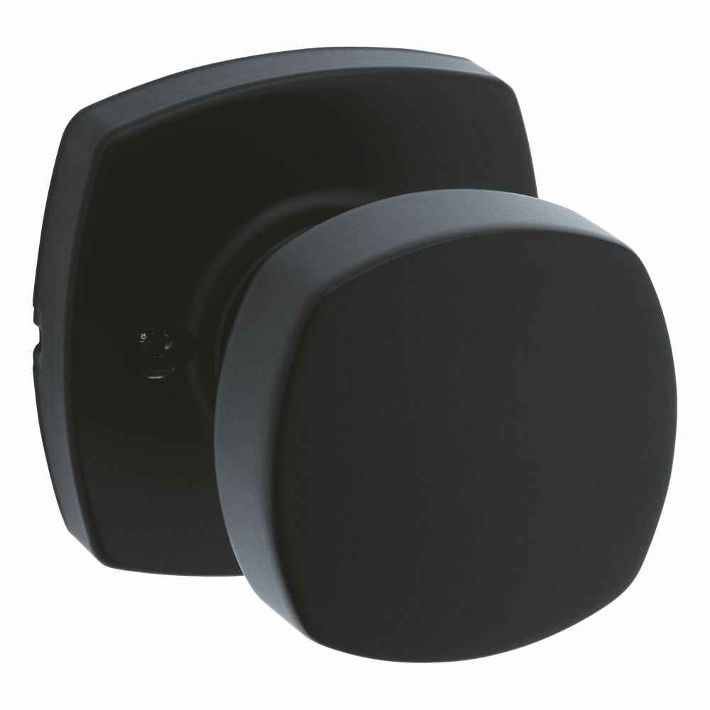 Kwikset Arroyo Half Dummy Door Knob in Matte Black